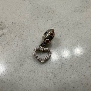 Pandora Pink Heart Charm (Rare)